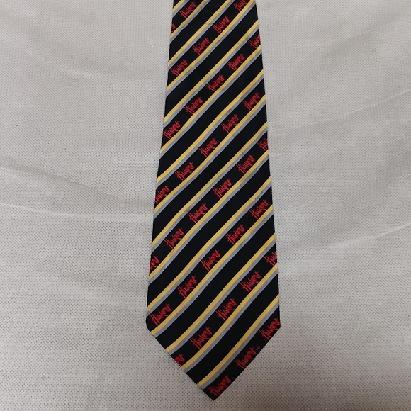 Nebraska Cornhuskers Neck Tie Blue Diagonal Striped Lakeside Apparel - Picture 2 of 3